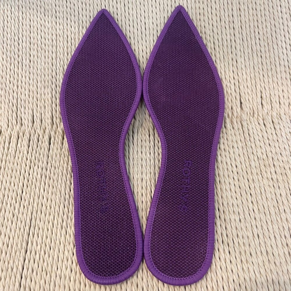 Rothys Womens Purple Pointed Toe Flats Size 10 Sustainable Quiet Luxury Shoes - Picture 8 of 11